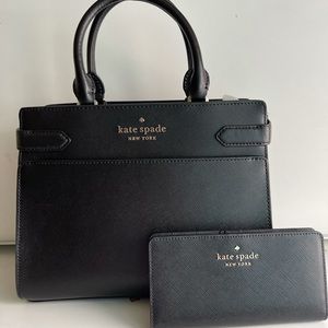 Kate spade staci medium satchel and wallet